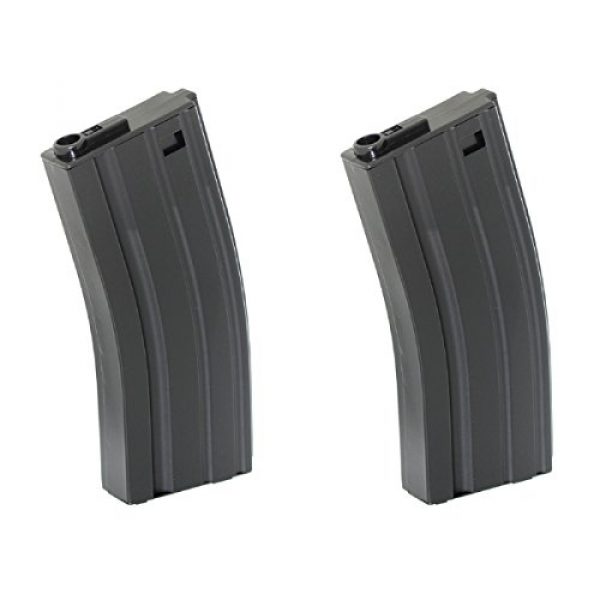 Airsoft Shopping Mall Airsoft Gun Magazine 1 Airsoft Shooting Gear 2pcs 110rd Mid-Cap Mag Magazine For M-Series AEG Black