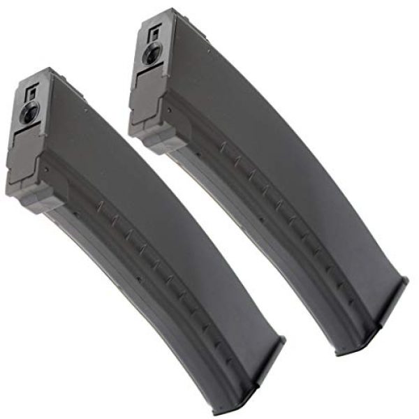 Generica Airsoft Gun Magazine 1 Airsoft Spare Parts 2pcs Pack CYMA 500rd Flash Mag Magazine for AK-Series AEG Black