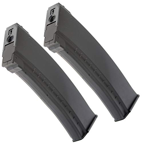 Generica Airsoft Gun Magazine 1 Airsoft Spare Parts 2pcs Pack CYMA 500rd Flash Mag Magazine for AK-Series AEG Black