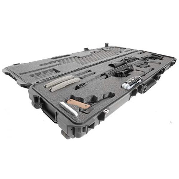Case Club Rifle Case 4 Case Club Precision Rifle Pre-Cut Waterproof Case with Accessory Box & Silica Gel to Help Prevent Gun Rust (Gen 2)