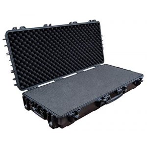 Cedar Mill Fine Firearms Rifle Case 1 Cedar Mill Fine Firearms Triple 3 Rifle/Bow Case DS3TeK Hard Shell Waterproof Lockable Gun Carry Case with Wheels Handle Pick and Pluck Foam TSA Airline Approved Air Travel