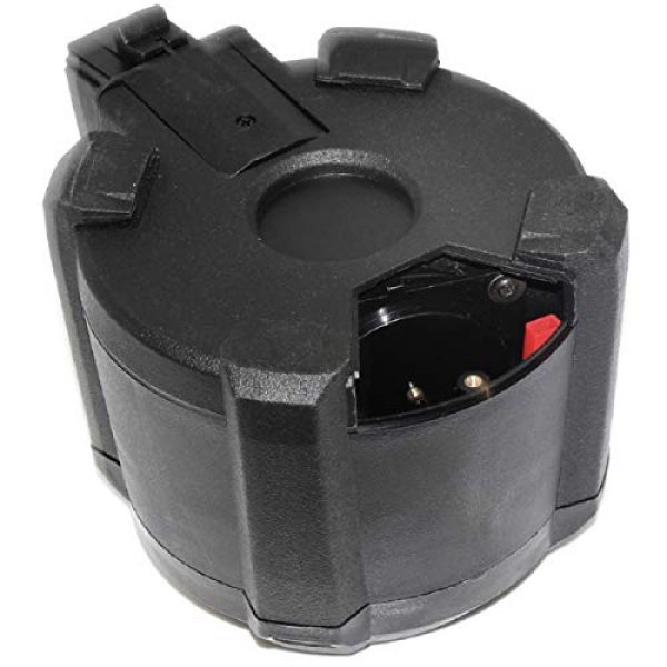 Airsoft Shopping Mall Airsoft Gun Magazine 5 Airsoft Shooting Gear Battleaxe 1400rd Sound Control Electric Drum Magazine for JG(Jing Gong), Classic Army, ICS, APS, D-Boys, CYMA, Tokyo Marui AK Series AEG Black