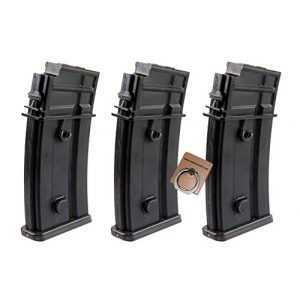 CYMA Airsoft Gun Magazine 1 CYMA 130rds Hi-Cap Magazine for G36 Series AEG X 3pcs -Mobile Ring Included