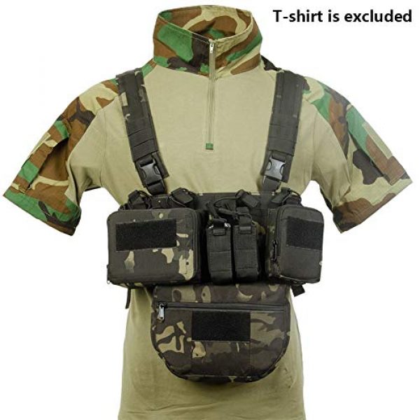 Redland Art Airsoft Tactical Vest 1 Redland Art CS Match Wargame TCM Chest Rig Airsoft Tactical Vest Military Pack Magazine Pouch Holster Molle System Waist Men Nylon Airsoft Tactical Vest