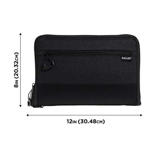 Allen Company Pistol Case 2 Allen Company 11 inch Auto-Fit 2.0 Deluxe Handgun Case, Black