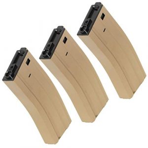 Generica Airsoft Gun Magazine 1 Airsoft Spare Parts CYMA 3pcs 350rd Hi-Cap Mag Magazine for M4 M16 Series AEG Dark Earth Tan
