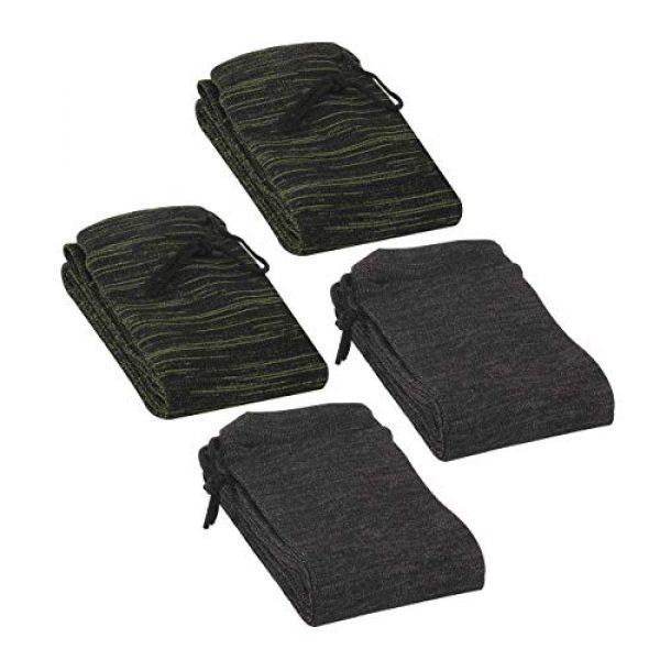 huntech Rifle Case 3 Mesh Brass Shell Catcher and Gun Sock Set