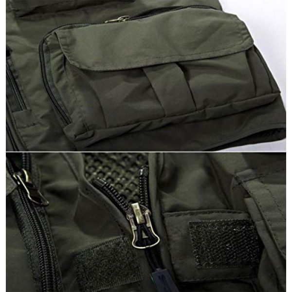 DAFREW Airsoft Tactical Vest 6 DAFREW Casual Vest Outdoor Photography Vest Four Seasons Fishing Travel Vest Grid Vest (Color : Khaki, Size : L)