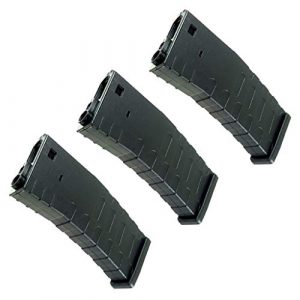 Generica Airsoft Gun Magazine 1 Generica Airsoft Spare Parts APS 3pcs Hi-Cap U Mag Magazine for FMR/ASR/UAR/M4 Series AEG Black