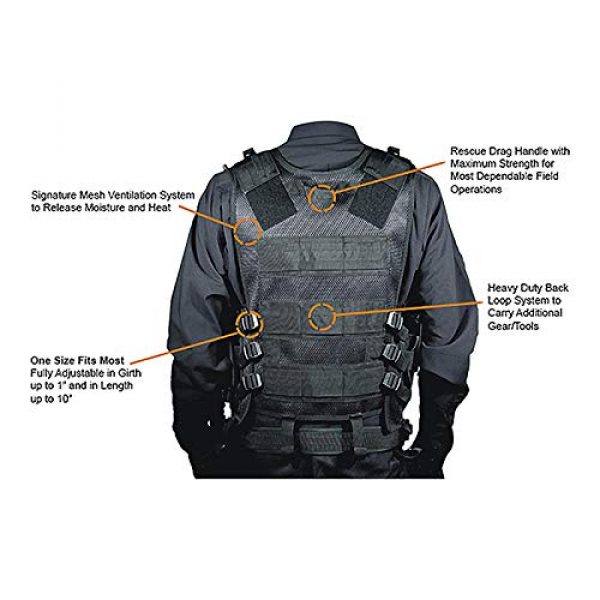 OURLITIME Airsoft Tactical Vest 4 OURLITIME Airsoft Tactical Vest, Tactical Vest Multi-Pocket SWAT Army CS Hunting Vest Camping Hiking Accessories Outdoor Hunting Hiking Camping Equipment