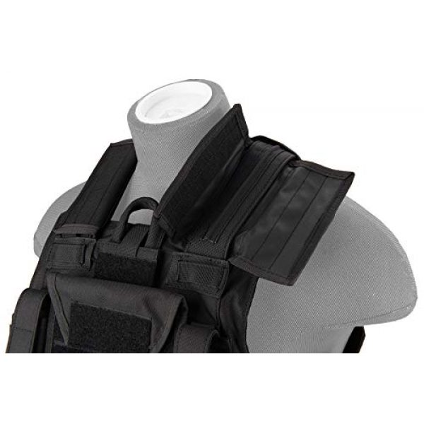 Lancer Tactical Airsoft Tactical Vest 5 Lancer Tactical 1000D Nylon Airsoft Combat Training Tactical Strike Assault Vest Black Adjustable
