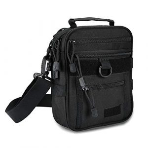 Kosse Pistol Case 1 Kosse Pistol Bag, Military Gear Tactical Handgun Shoulder Strap Bag Gun Ammo Accessories Pouch Shooting Range Duffle Bag for Shooting Range Sport