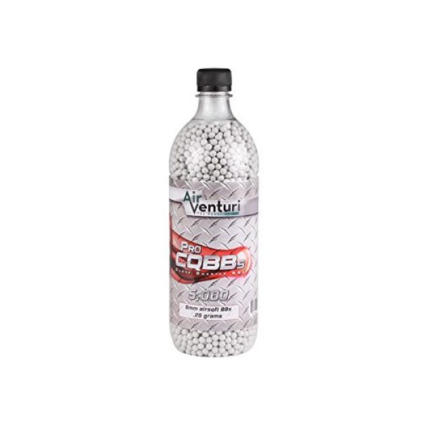 Air Venturi Airsoft BB 1 Air Venturi Pro CQBBs 6mm Airsoft BBS, 0.25g, 5,000 RDS, White