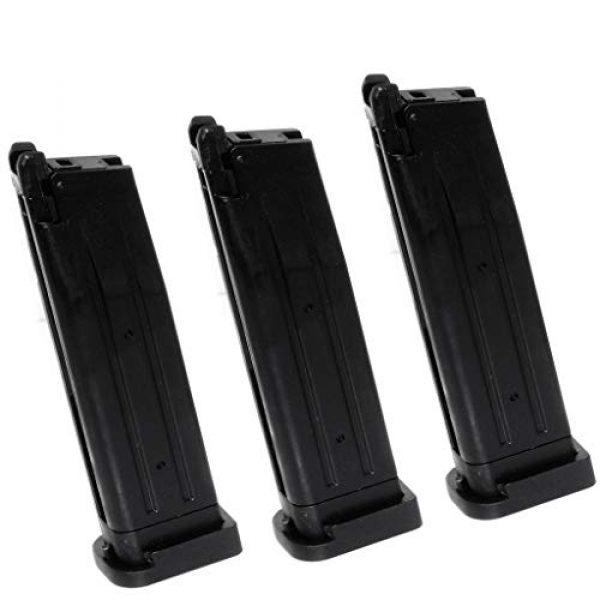 Generic Airsoft Gun Magazine 1 Airsoft Spare Parts 3pcs 30rd Gas Mag Magazine for Army R601 KJ KP-05 Zeon WE Armorer Works Tokyo Marui Hi-Capa 5.1 GBB Pistol