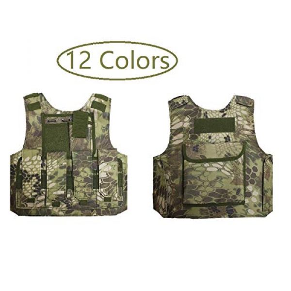 BGJ Airsoft Tactical Vest 4 BGJ Military Kids Camouflage Hunting Clothes CS Combat Equipment Tactical Army Vest Children Cosplay Costume Airsoft Sniper Uniform