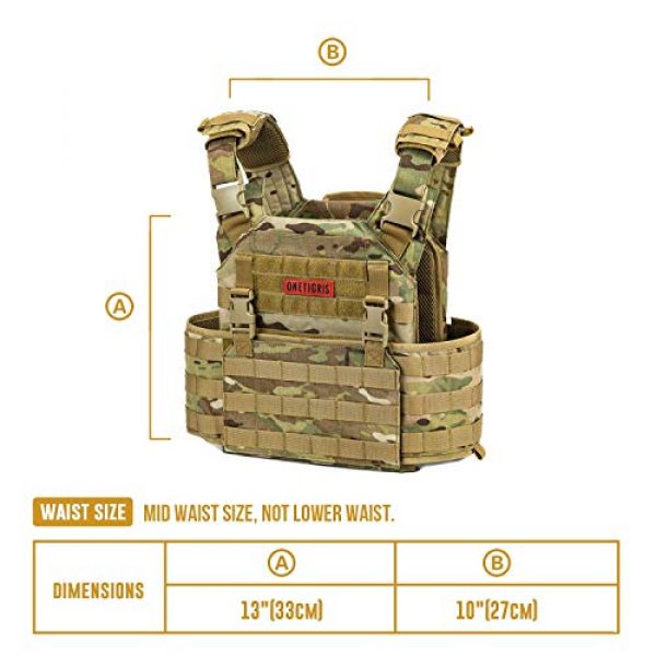 OneTigris Airsoft Tactical Vest 4 OneTigris Multicam Airsoft Vest & Low Profile Tactical Vest