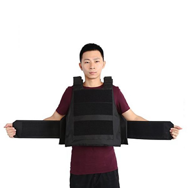 Alomejor Airsoft Tactical Vest 7 1Pc Vest Wear-Resistant Adjustable Vest Guard Waistcoat CS Field Training Protective Vest Campus Accessory