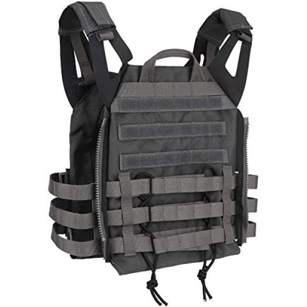 LEJIE Airsoft Tactical Vest 4 Lejie Tactical CS Field Vest Outdoor Hunting Training Airsoft Protective MOLLE Vest for Adults Adjustable