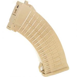 Generica Airsoft Gun Magazine 1 Airsoft Spare Parts CYMA 550rd Hi-Cap Waffle Magazine for AK-Series AEG Khaki Tan
