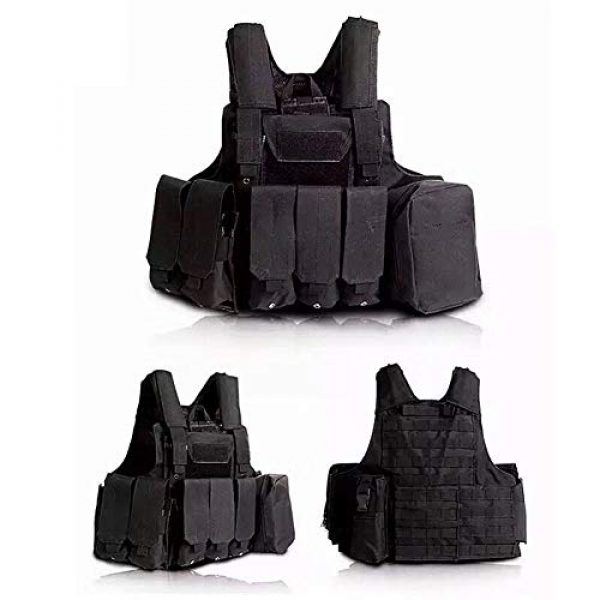 GXYWAN Airsoft Tactical Vest 2 GXYWAN Tactical Vest, Ghost Anti-War Vest Combat Suit Camouflage Wire Vest Eight-Piece Suit Camouflage Combat Vest