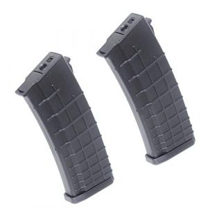 Airsoft Gang Airsoft Gun Magazine 1 Airsoft Parts 2pcs Pack CYMA 450rd Hi-Cap Waffle Magazine for AK-Series AEG Black