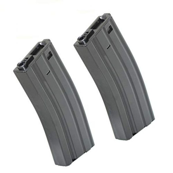 Generica Airsoft Gun Magazine 1 Airsoft Spare Parts E&C 2pcs 300rd Hi-Cap Mag Magazine for M4 M16 Series AEG Black