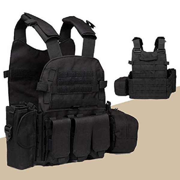 BGJ Airsoft Tactical Vest 4 Outdoor Airsoft Gear 6094 Tactical Molle Vest Paintball CS Games Protection Body Armor Military Shooting Combat Training Vest