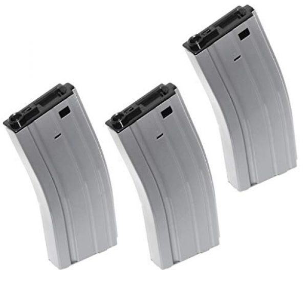 Airsoft Gang Airsoft Gun Magazine 1 Airsoft Parts CYMA 3pcs 350rd Hi-Cap Mag Magazine for D-Boys Classic Army WE SRC JG E&C CYMA Tokyo Marui M4 M16 Series AEG Grey