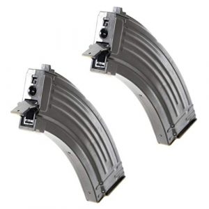 Airsoft Gang Airsoft Gun Magazine 1 Airsoft Parts APS 2pcs 500rd Hi-Cap Mag Magazine for CYMA ICS Marui JG AK AEG Black