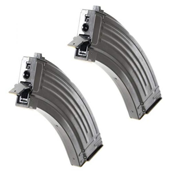 Airsoft Gang Airsoft Gun Magazine 1 Airsoft Parts APS 2pcs 500rd Hi-Cap Mag Magazine for CYMA ICS Marui JG AK AEG Black