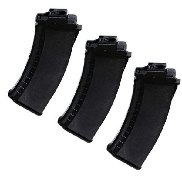 Generic Airsoft Gun Magazine 1 Airsoft Spare Parts Battleaxe 3pcs 480rd Hi-Cap Magazine for Tokyo Marui Next Gen Gen2 AK EBB Black