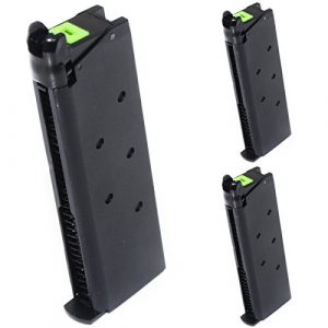 Airsoft Shopping Mall Airsoft Gun Magazine 1 Airsoft Shooting Gear APS 3pcs 25rd Mag Military Style Turbo Magazine for Tokyo Marui 1911 APS Marcux Crxius GBB Pistol