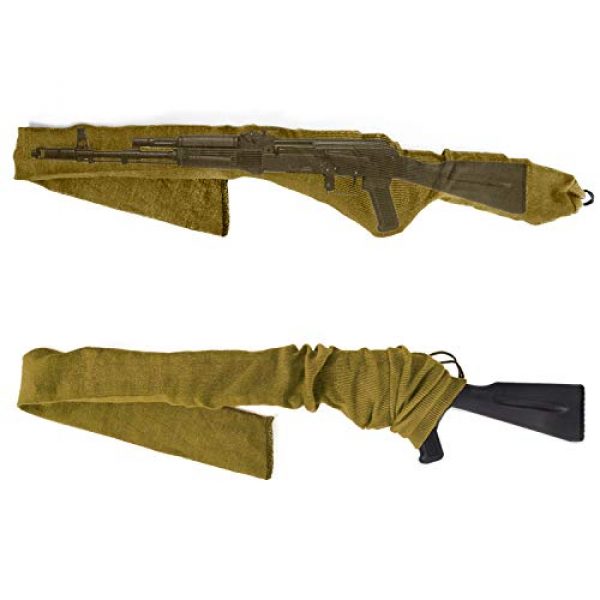 GUGULUZA Rifle Case 6 GUGULUZA Silicone Treated Knit Gun Socks 52" for Rifles Shotgun