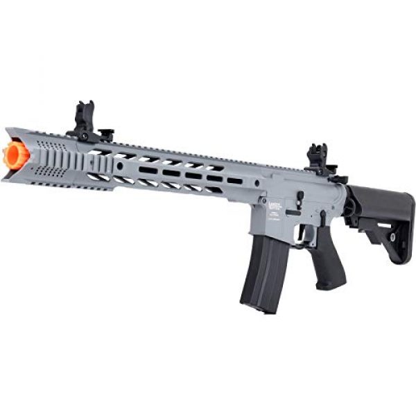 Lancer Tactical Airsoft Rifle 4 Lancer Tactical LT-25 ProLine Series M4 SPR Interceptor Airsoft AEG Rifle HIGH FPS Gray 395 FPS