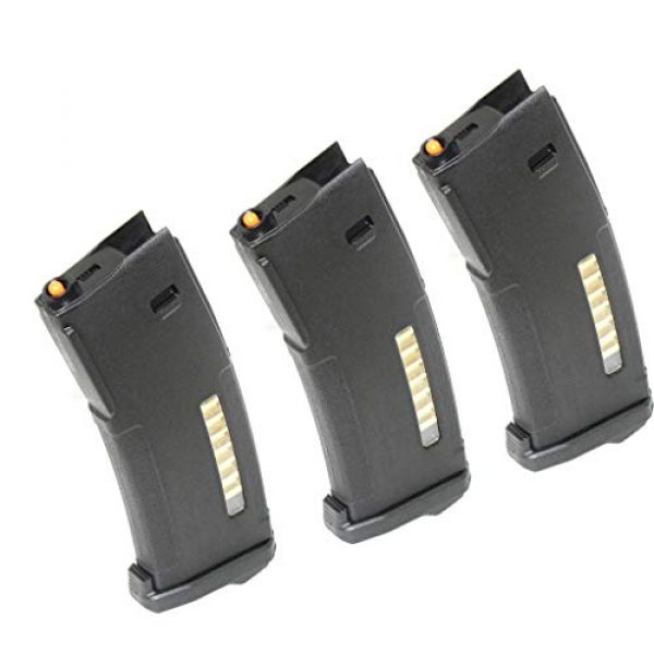 Generica Airsoft Gun Magazine 1 Airsoft Spare Parts PTS 3pcs 30/120rd Mag EPM Magazine for Tokyo Marui Recoil Shock Next Generation M4 Scar 416D AEG Black