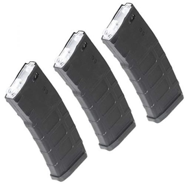 Generic Airsoft Gun Magazine 1 Airsoft Spare Parts CYMA 3pcs 160rd Polymer Waffle Mag Mid-Cap Magazine for CYMA, E&C, APS, D-Boys, ICS, Classic Army, G&P, Tokyo Marui M4 M16 Series AEG Black