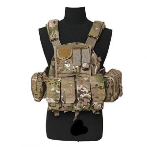 Armiya Airsoft Tactical Vest 1 Mens Molle Tactical Military Chest Rig Law Enforcement Work Vest Combat Condor Security Training Tool Pouch for Outdoor Paintball CS Game Airsoft Climbing Hiking