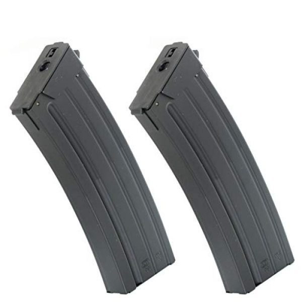 Generica Airsoft Gun Magazine 1 Generica Airsoft Spare Parts CYMA 2pcs 130rd Mag Magazine for CM043 GALIL AEG Black