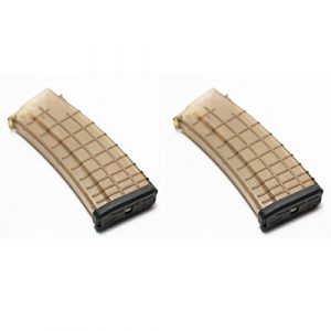 Airsoft Shopping Mall Airsoft Gun Magazine 1 Airsoft Shooting Gear 2pcs Pack CYMA 170rd Mid-Cap Waffle Magazine for AK-Series AEG Semi Transparent