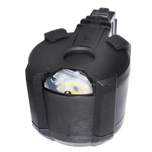 Generic Airsoft Gun Magazine 4 Airsoft Spare Parts Battleaxe 1400rd Sound Control Electric Drum Magazine for G36 Series AEG