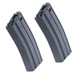 Airsoft Gang Airsoft Gun Magazine 1 Airsoft Parts E&C 2pcs 300rd Hi-Cap Mag Magazine for M4 M16 Series AEG Black