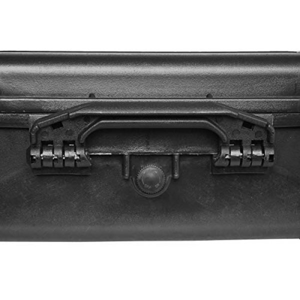 Case Club Pistol Case 5 Case Club 4 Pistol and (up to) 29 Magazine with Accessory Pocket Pre-Cut Heavy Duty Waterproof Case with Silica Gel Canister to Help Prevent Gun Rust (Upgraded Gen-2)