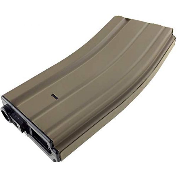 SportPro Airsoft Gun Magazine 7 SportPro Jing Gong 300 Round Metal High Capacity Magazine for AEG M4 M16 Airsoft - Tan