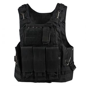 Andux Airsoft Tactical Vest 1 Andux Land Airsoft Assault Vest Paintball Combat Vest Tan Adult ZSBS-01