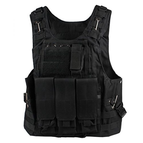 Andux Airsoft Tactical Vest 1 Andux Land Airsoft Assault Vest Paintball Combat Vest Tan Adult ZSBS-01