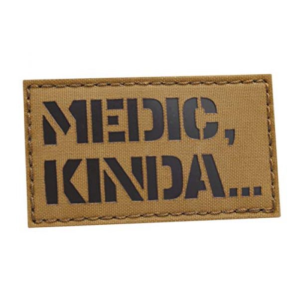 Tactical Freaky Airsoft Morale Patch 1 IR Coyote Medic Kinda 2x3.5 OCP EMS MED Paramedic Morale Tactical Patch