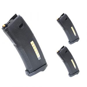 Airsoft Shopping Mall Airsoft Gun Magazine 1 Airsoft Shooting Gear PTS 3pcs 30/120rd Mag EPM Magazine for Tokyo Marui Recoil Shock Next Generation M4 Scar 416D AEG Black