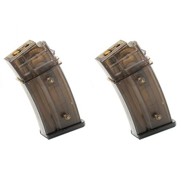 Airsoft Shopping Mall Airsoft Gun Magazine 1 Airsoft Shooting Gear CYMA 2pcs 130rd Mid-Cap Mag Magazine For G36 AEG Semi-Transparent Brown