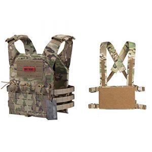 OneTigris Airsoft Tactical Vest 1 OneTigris Multicam Laser-Cut Modular Vest & Chest Rig for Men