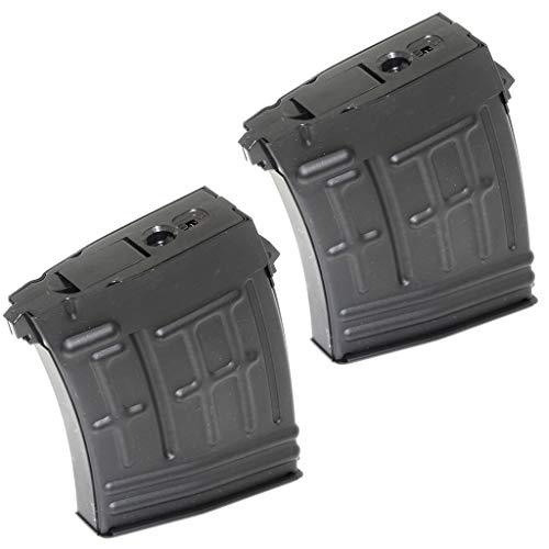 Airsoft Gang Airsoft Gun Magazine 1 Airsoft Parts CYMA 2pcs 120rd Mag Hi-Cap Magazine for S&T RS CYMA SVD Sniper AEG